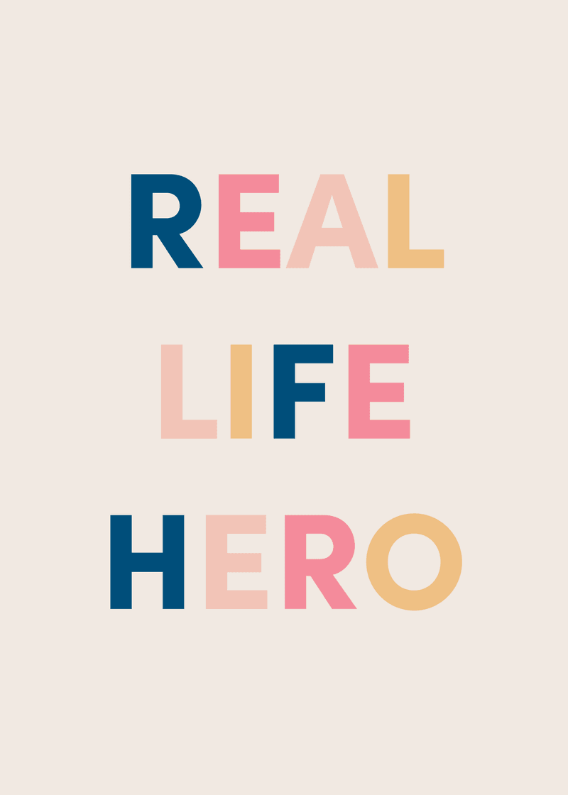 Real Life Hero Greeting Card - Image 2